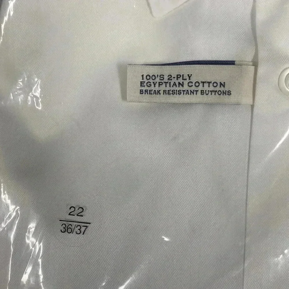 Joseph abboud men’s button up dress shirt white size 22 36/37 - Picture 3 of 5